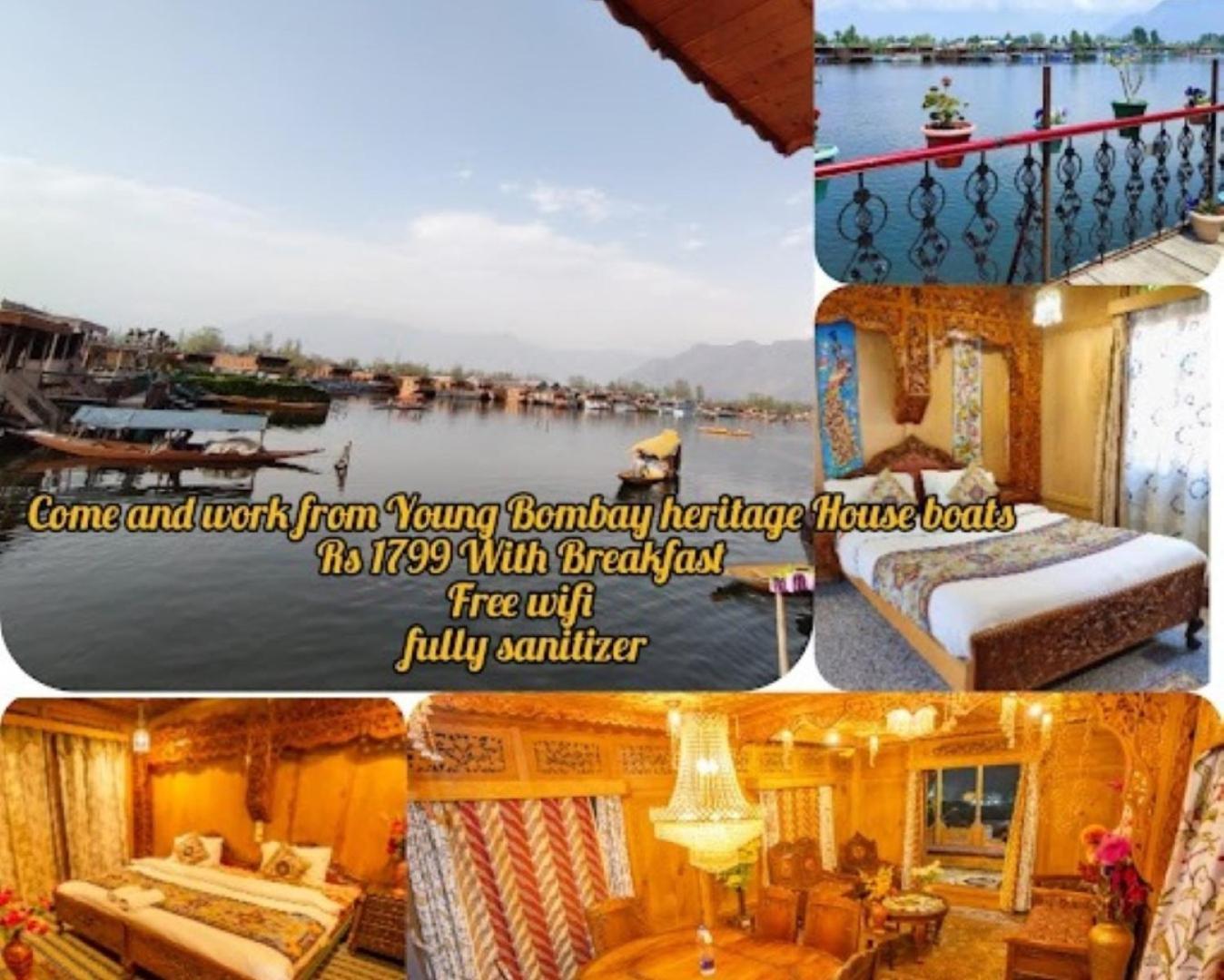 Young Bombay Premium Heritage Houseboat Σριναγκάρ Εξωτερικό φωτογραφία